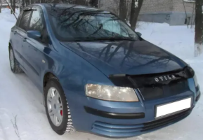 Дефлектор капота (мухобойка) Fiat Stilo (192) с 2001 г.в. (Фиат Стило) Вип Тюнинг