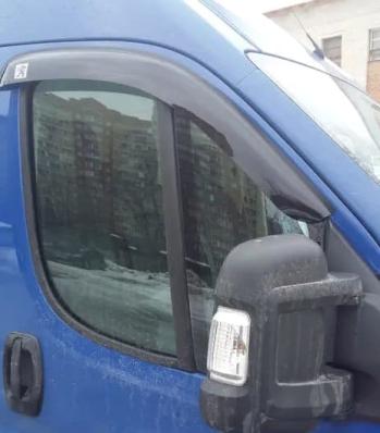 Дефлекторы окон (ветровики) Peugeot Boxer 2006- передние 2шт. (Пежо Боксер) SIM